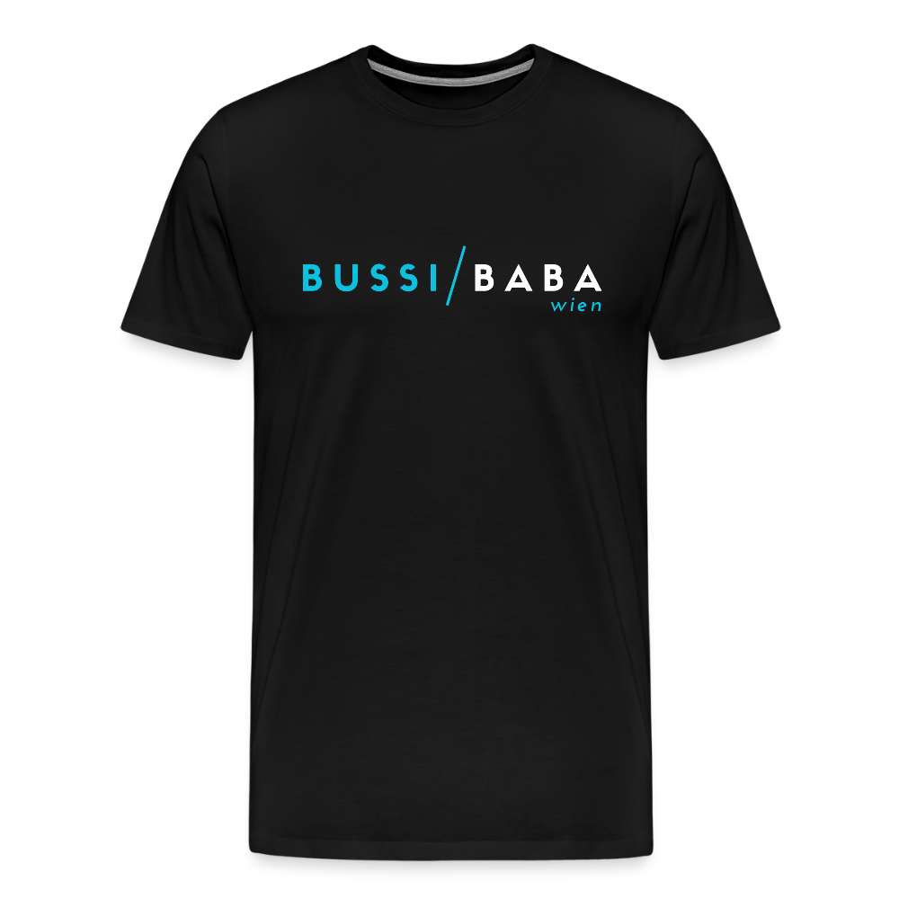 Bussi / Baba Wien aquablau, Männer Premium T-Shirt - Schwarz