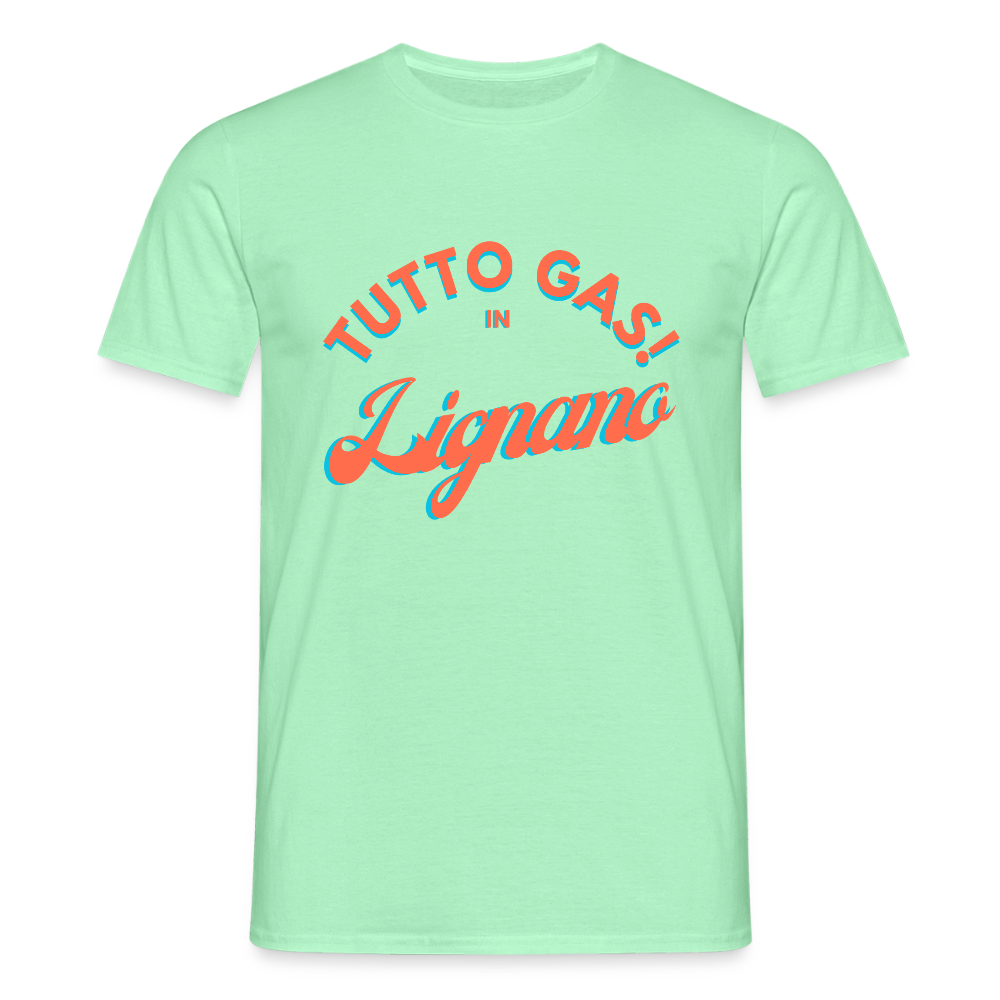 TUTTO GAS! in Lignano, Männer T-Shirt - Mintgrün