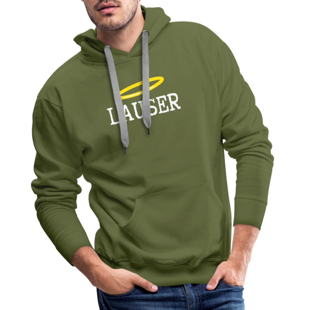 Lauser, österreichischer Lausbub - Männer Premium Hoodie/ Kapuzenpullover - Olivgrün