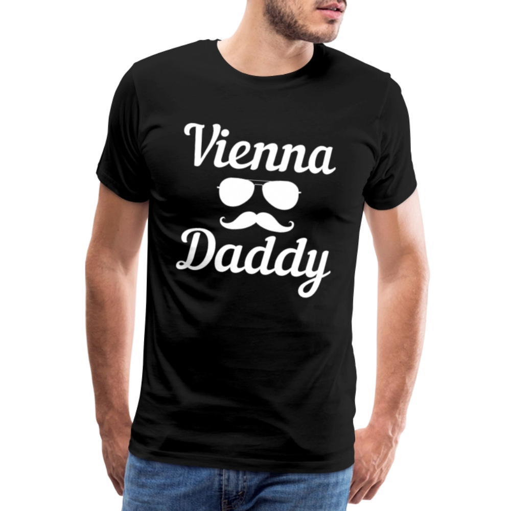 Hot Vienna Daddy - Men/ Männer Premium T-Shirt - Schwarz