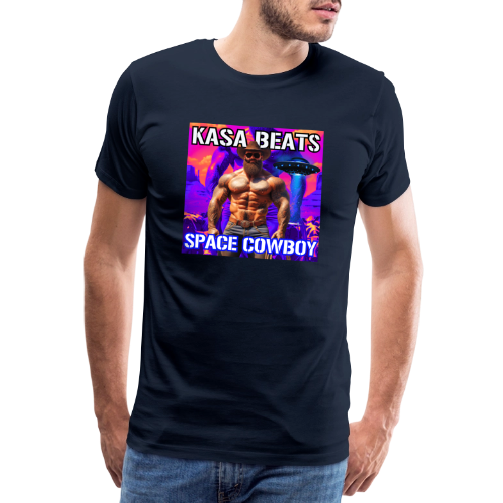 KASA BEATS - SPACE COWBOY, Men/ Männer Premium T-Shirt - Navy