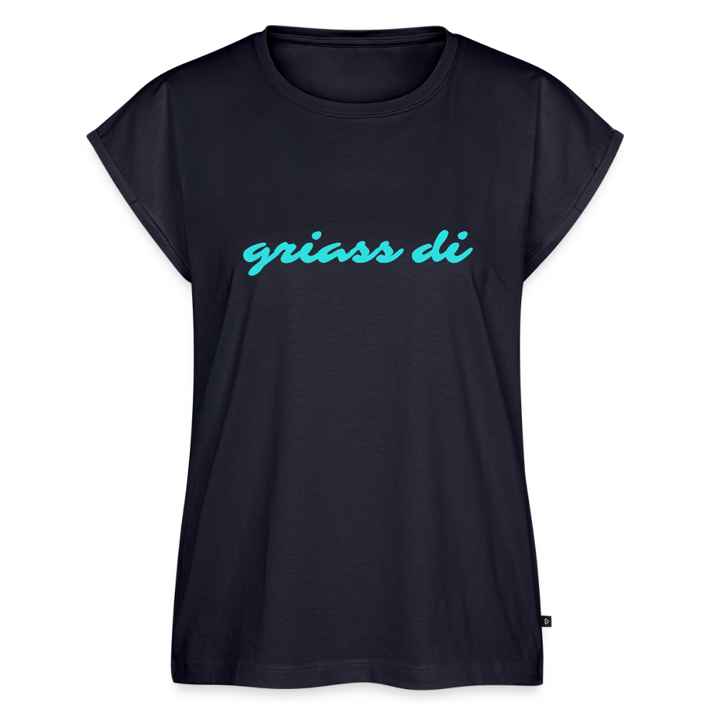 griass di, Lockeres Frauen T-Shirt - Navy