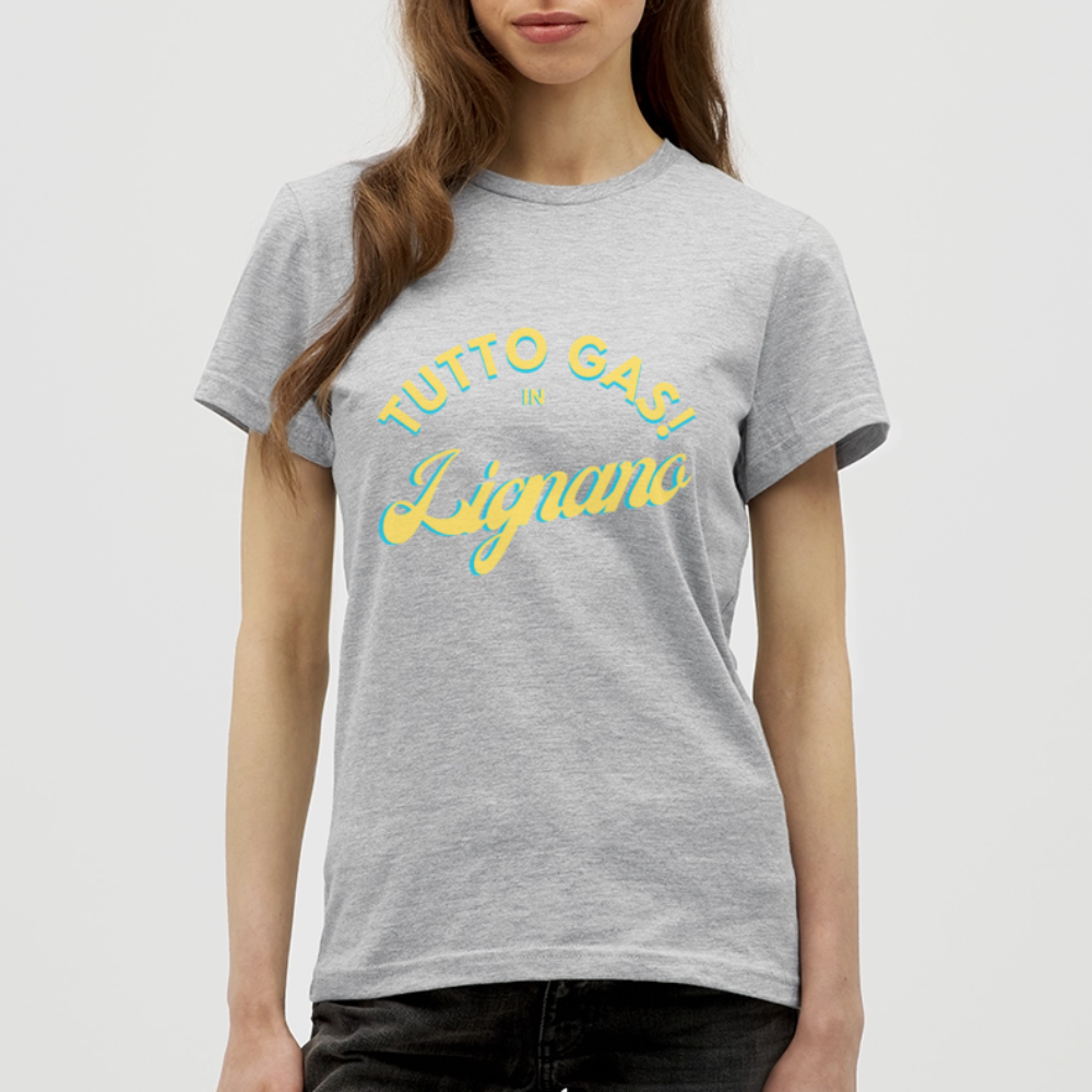 TUTTO GAS! in Lignano - Frauen T-Shirt - Grau meliert