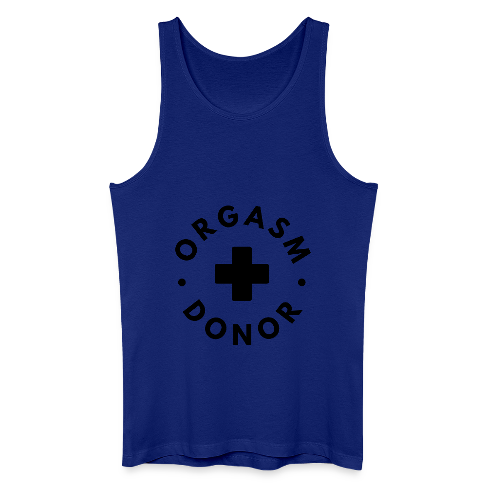 ORGASM DONOR - Men Organic Cotton Tank Top - Königsblau