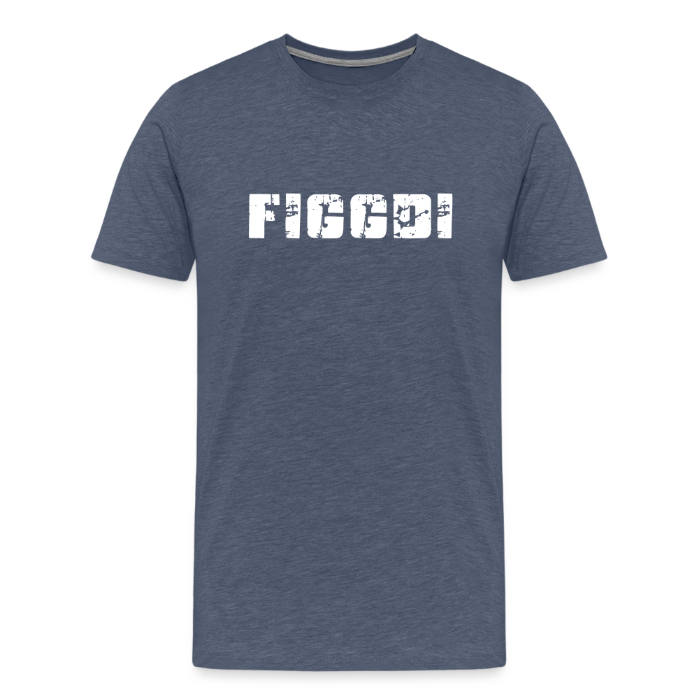 Figgdi - Schweizer Deutsch für "Kannst mich gern haben" ;-) Männer Premium T-Shirt - Blau meliert