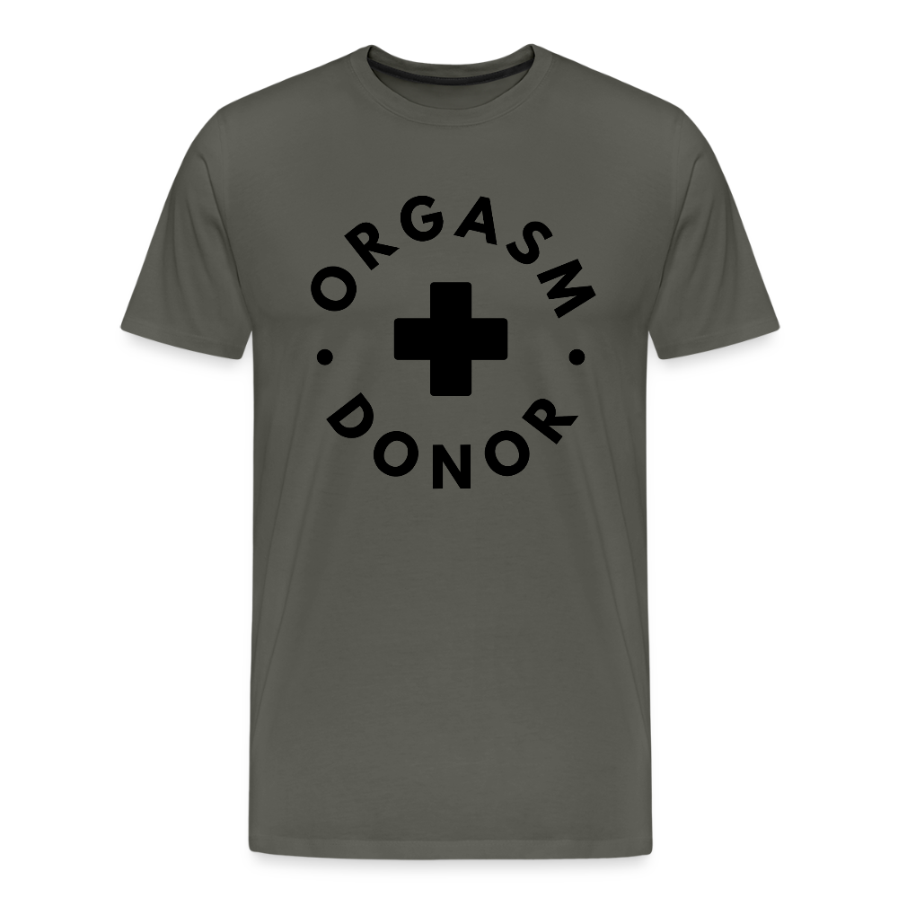 ORGASM DONOR - Men/ Männer Premium T-Shirt - Asphalt