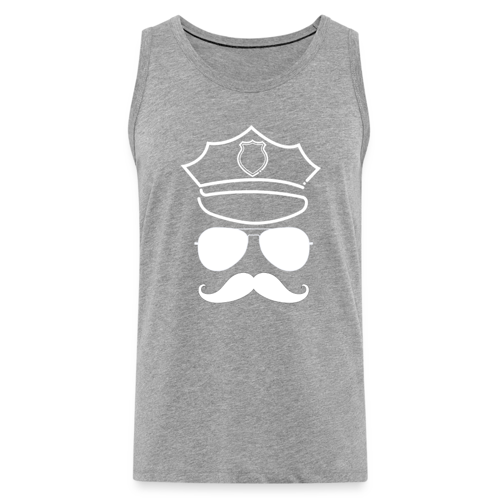 Hot Daddy - Männer Premium Tank Top - Grau meliert