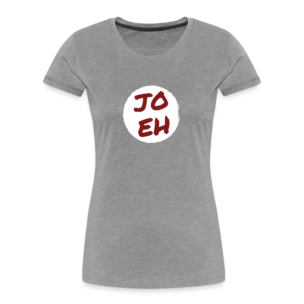 Jo eh - Ja, werde ich sicher eh nicht machen ;-) Frauen Premium Bio T-Shirt - Grau meliert