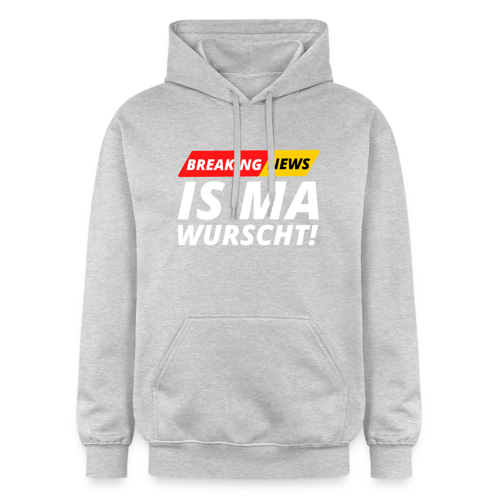 Breaking News: IS MA WURSCHT! Unisex Hoodie - Hellgrau meliert