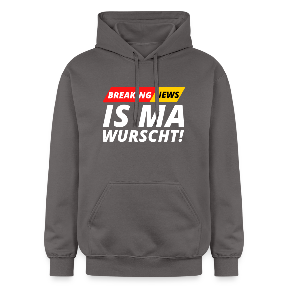 Breaking News: IS MA WURSCHT! Unisex Hoodie - Dunkelgrau
