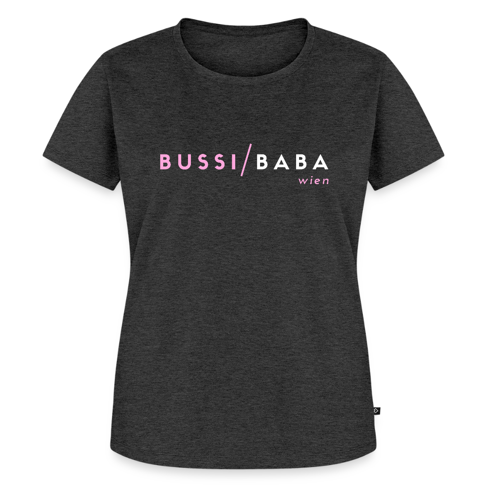 Bussi / Baba Wien rosa, Frauen Premium T-Shirt - Anthrazit meliert