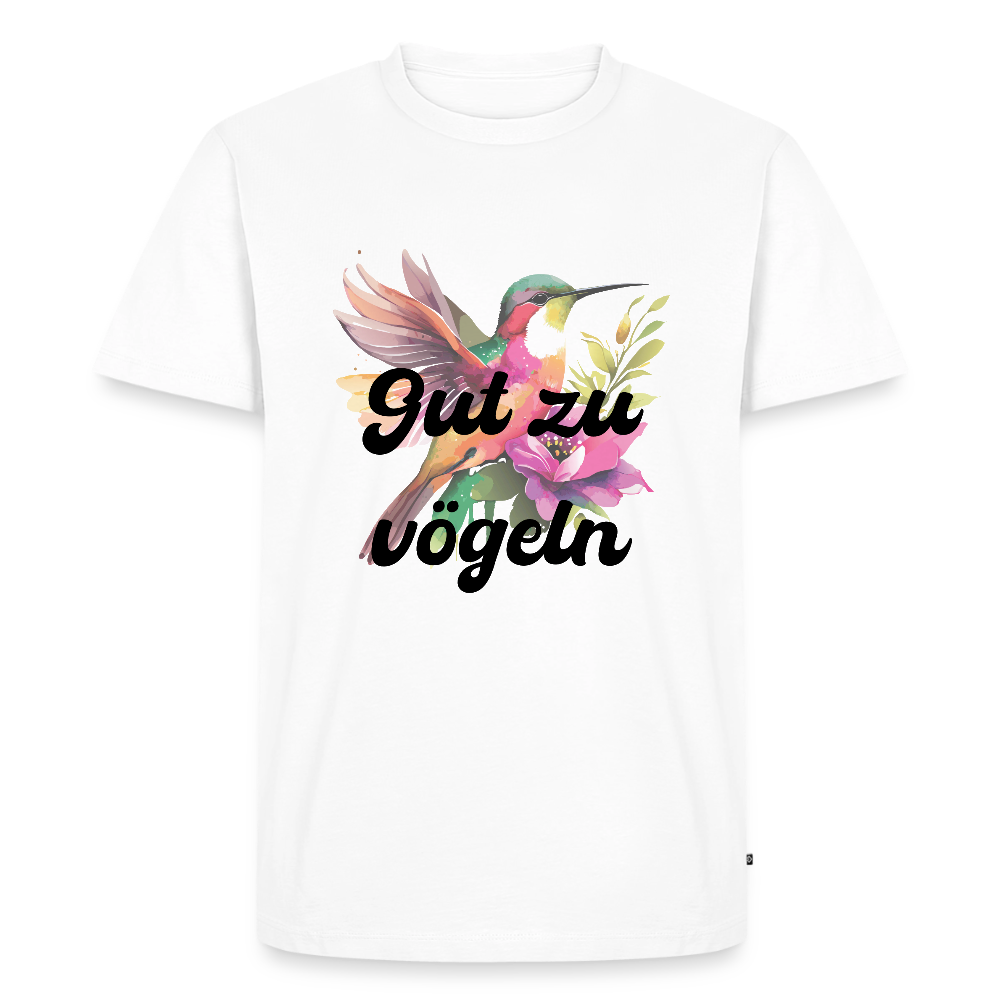 Gut zu vögeln Kolibri, Männer Premium T-Shirt - Weiß