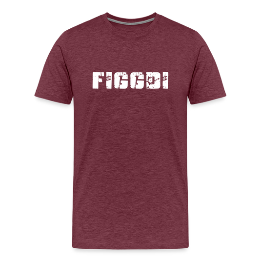 Figgdi - Schweizer Deutsch für "Kannst mich gern haben" ;-)  Männer Premium T-Shirt - Bordeauxrot meliert