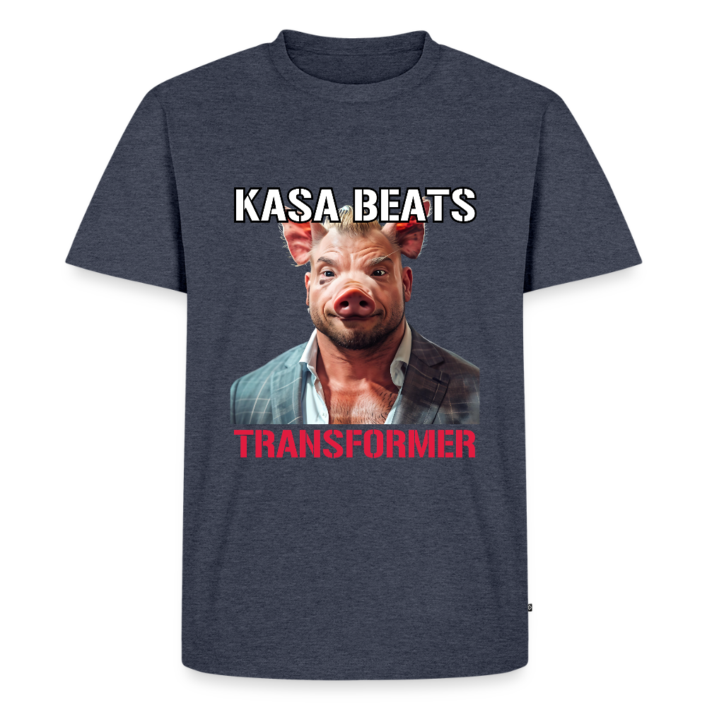 KASA BEATS - TRANSFORMER, Men Premium T-Shirt - Jeansblau 