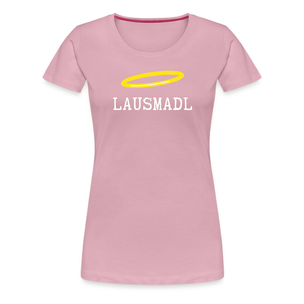Lausmadl, bayerisches und österreichisches Lausmädchen oder Lausmädl, Frauen Premium T-Shirt - Hellrosa