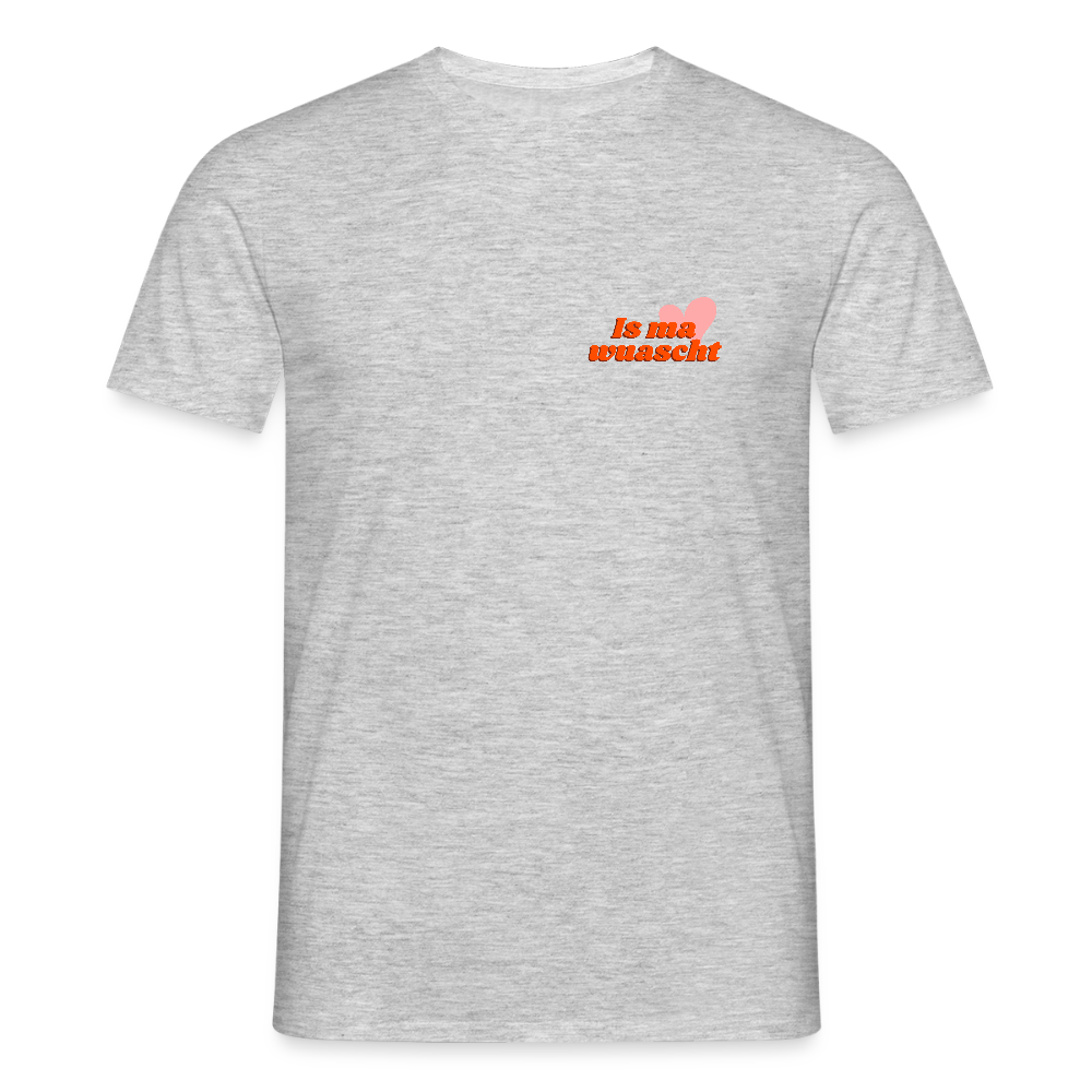 Is ma wuascht - cooler Dialekt Spruch, Männer T-Shirt - Grau meliert