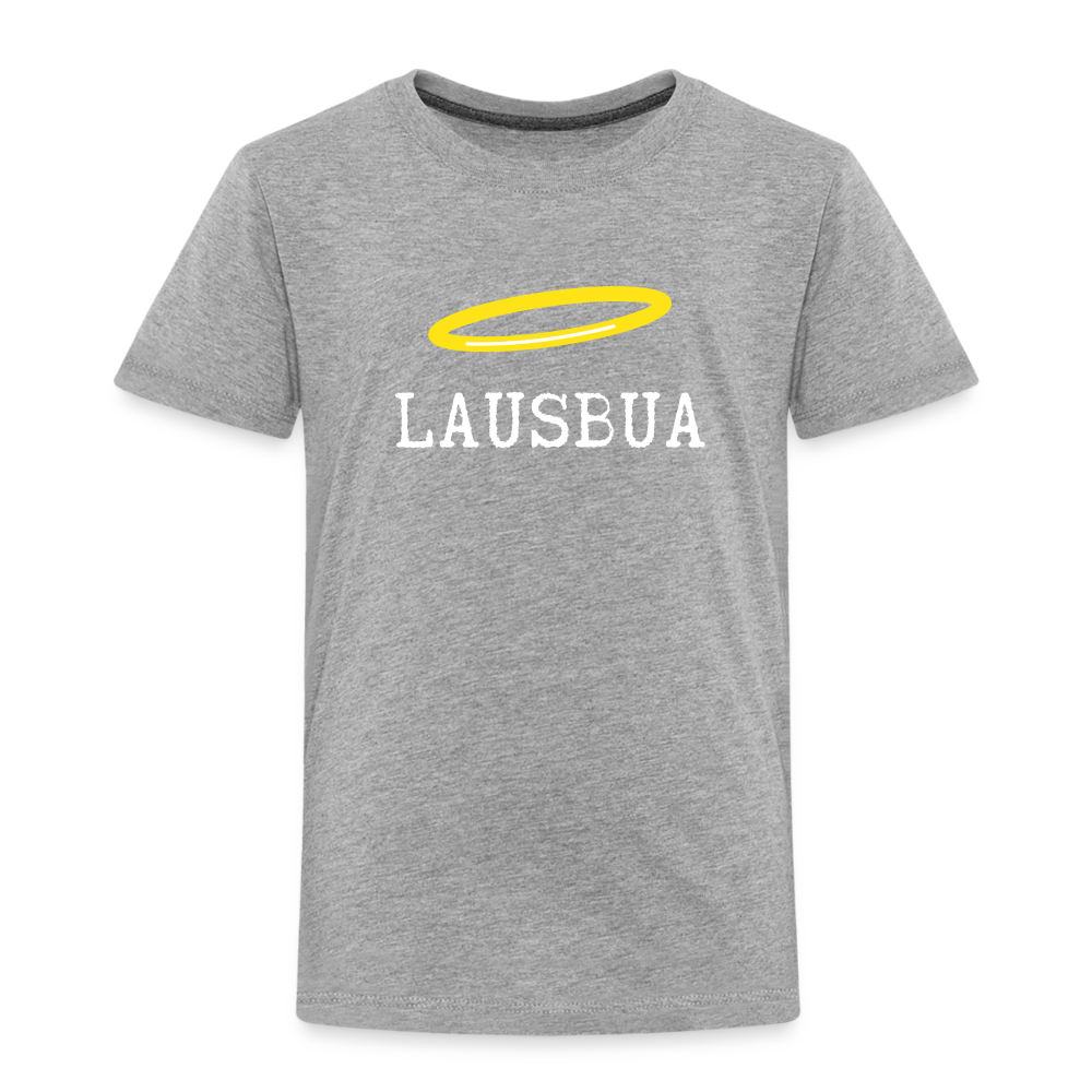 Lausbua, bayerischer bzw österreichischer Lausbub, Kinder Premium T-Shirt - Grau meliert