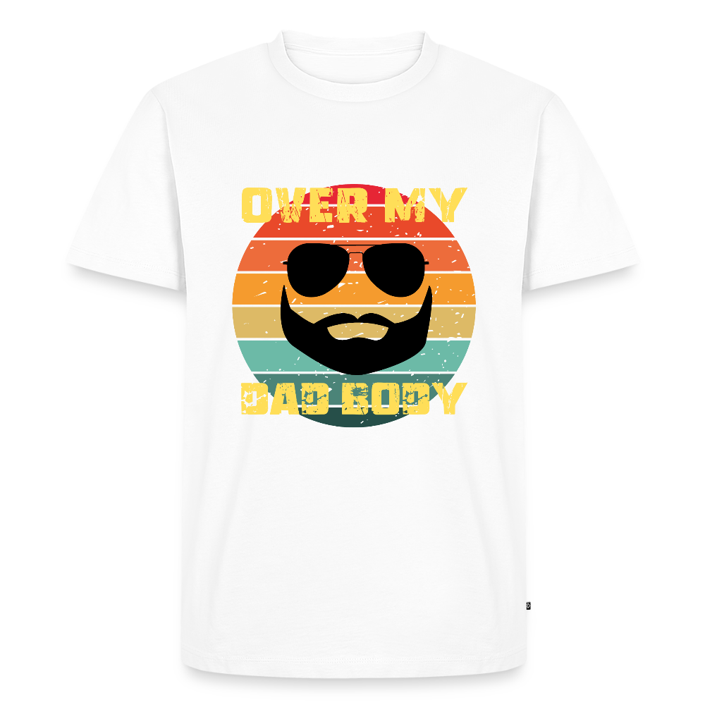 Over My Dad Body, Männer/ Men Premium T-Shirt - Weiß