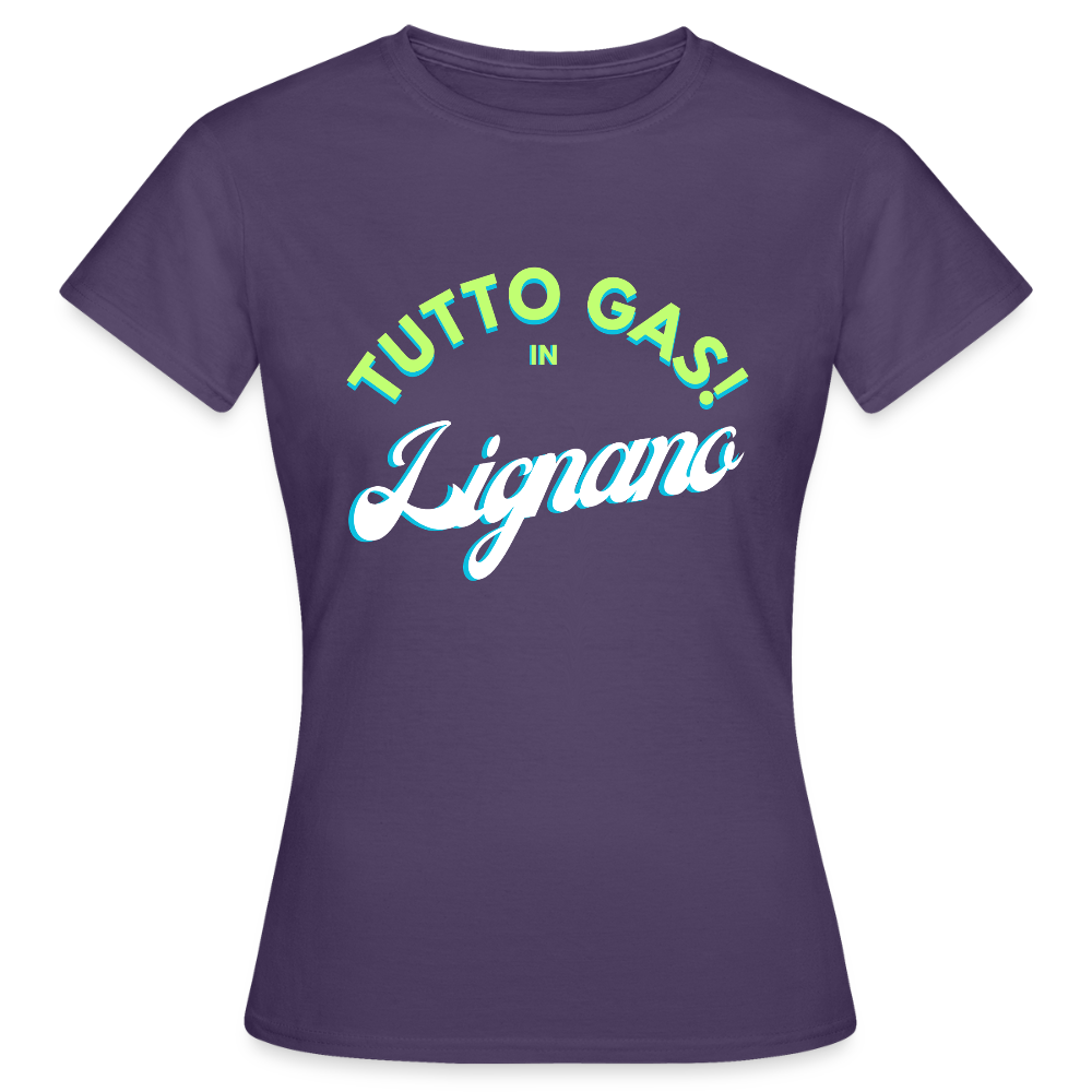 TUTTO GAS! in Lignano - Frauen T-Shirt - Dunkellila