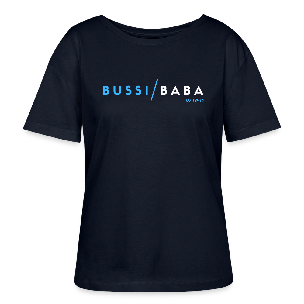 Bussi / Baba Wien hellblau, Stanley/ Stella lockeres Frauen Bio T-Shirt relaxed fit - Navy
