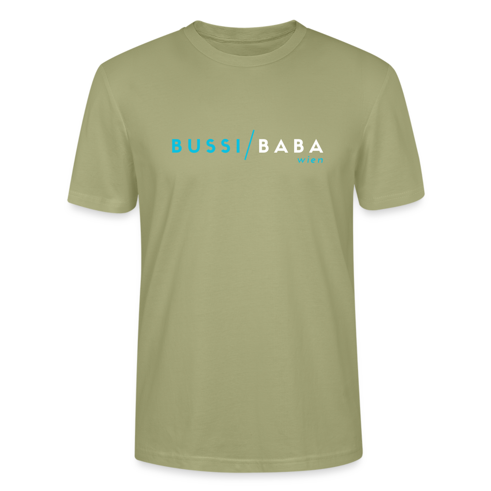 Bussi Baba Wien - aquablau - Stanley/Stella Unisex Organic T-Shirt - Nebelgrün