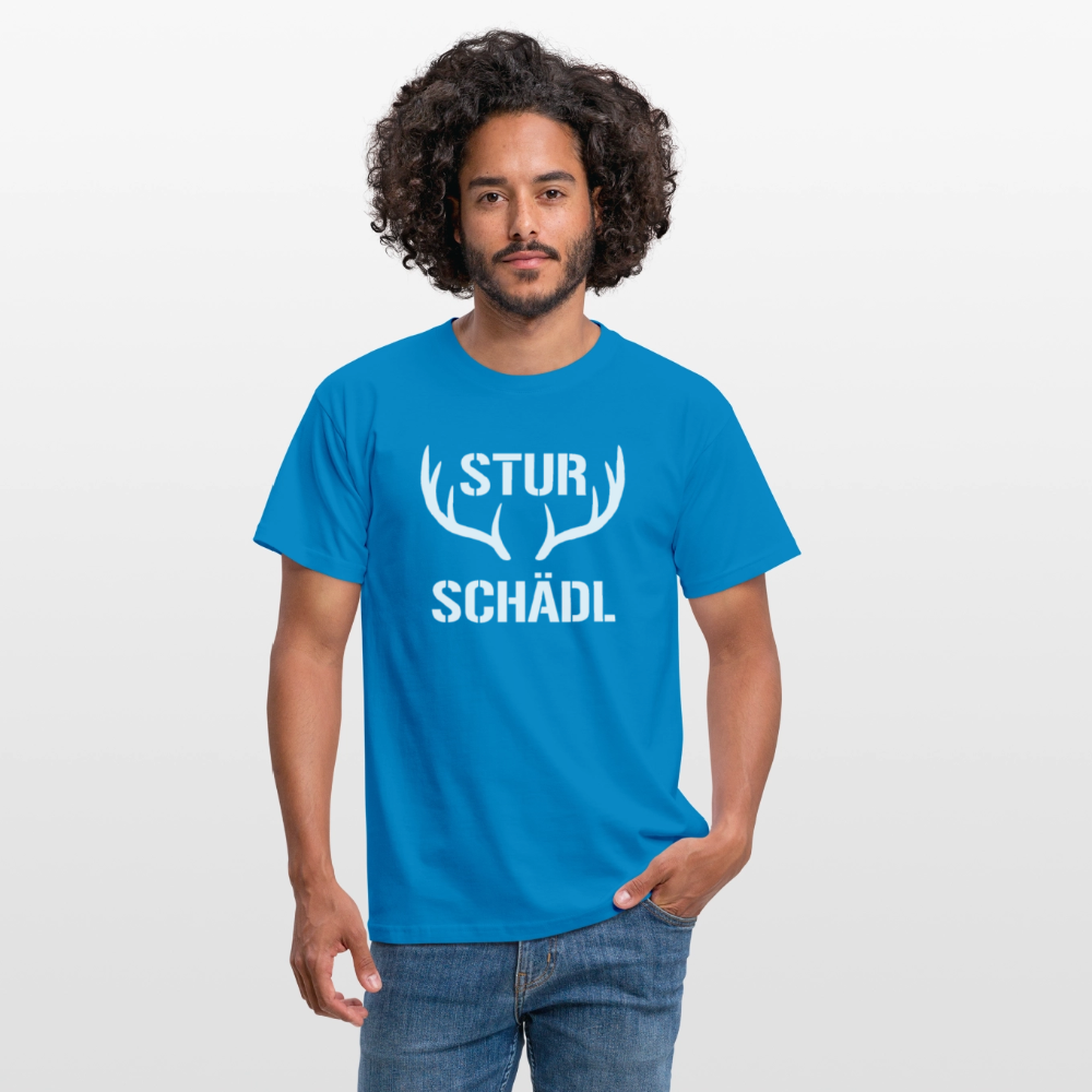 Sturschädl,  Männer T-Shirt - Royalblau