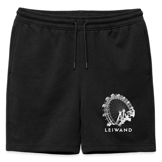 Wiener Riesenrad - LEIWAND, Männer Premium Organic Sweatshorts - Schwarz