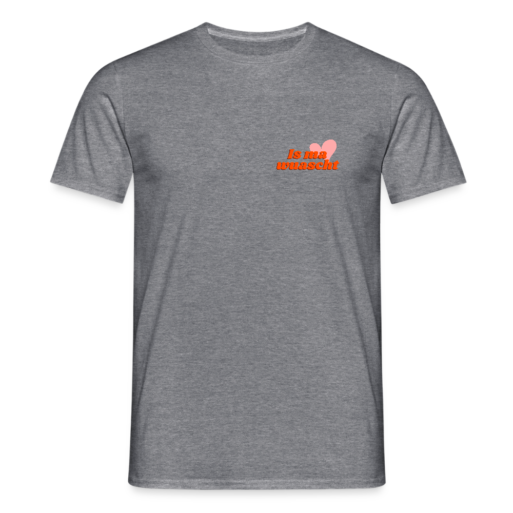 Is ma wuascht - cooler Dialekt Spruch, Männer T-Shirt - Graphit meliert