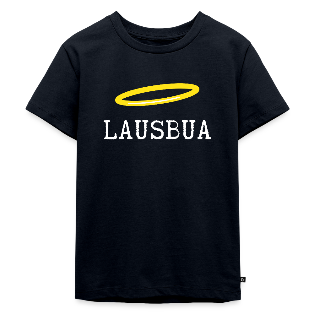 Lausbua, bairischer bzw österreichischer Lausbub (dt. Bengel), Kinder Premium T-Shirt - Navy