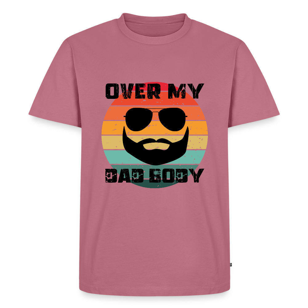 Over My Dad Body - Daddy, Vatertag, Männer Premium T-Shirt - Mauve