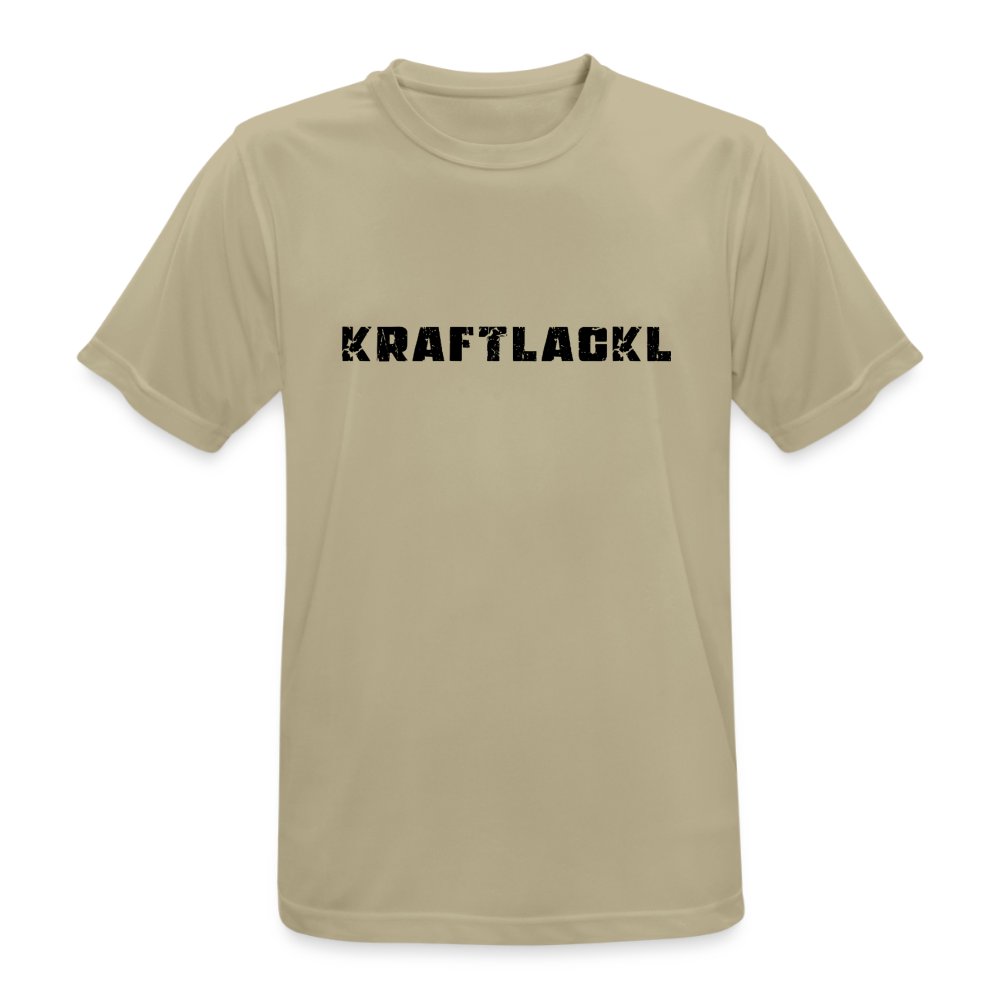 Kraftlackl, Männer Sport-Shirt (atmungsaktiv) - Sandbeige
