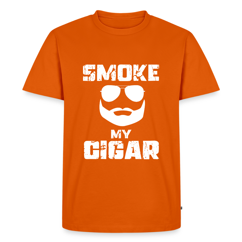 Smoke My Cigar - Zigarren Mann, Hot Daddy, Cigar Man, Men/ Männer Premium T-Shirt - Orange 