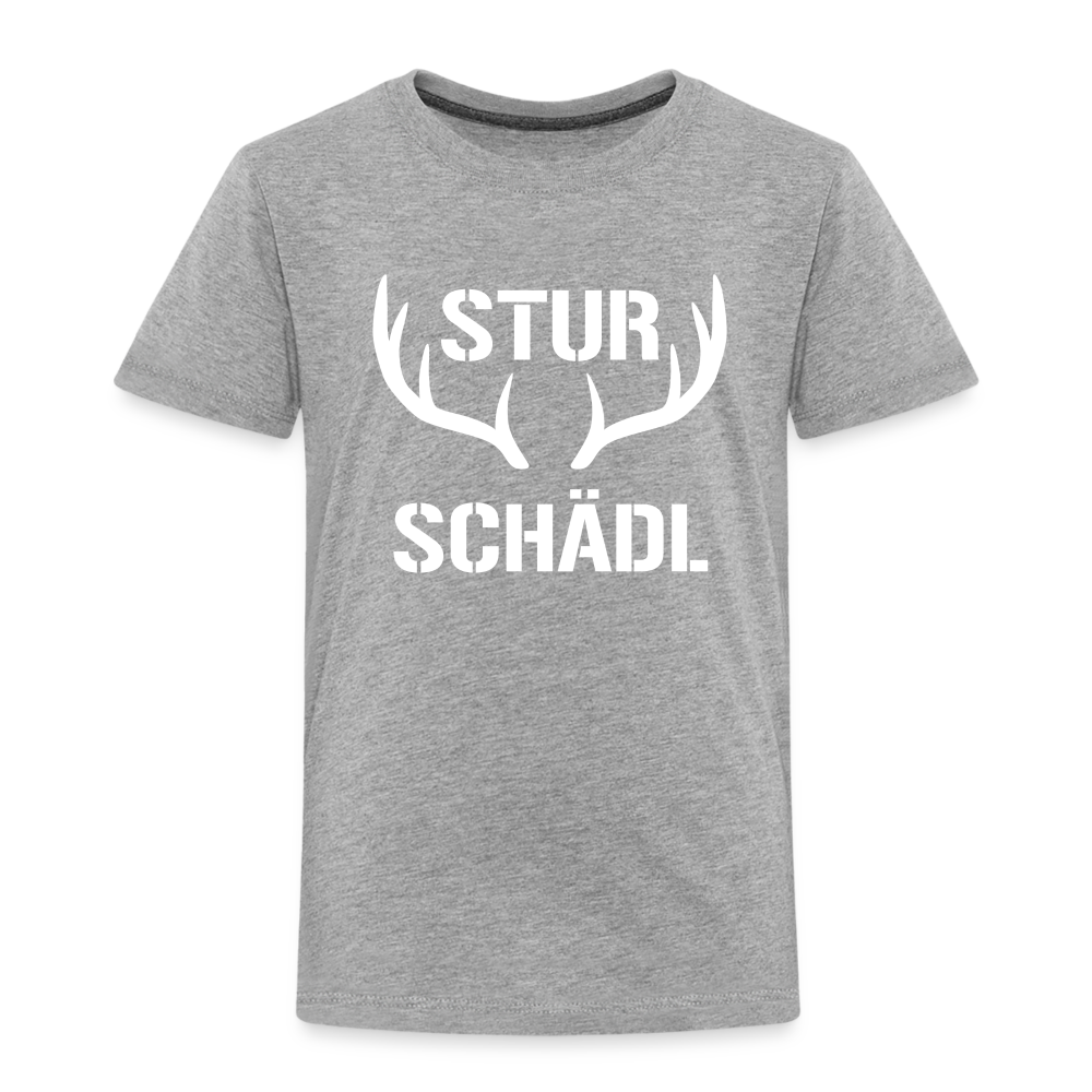Sturschädl, Kinder (2 - 8 Jahre) Premium  T-Shirt - Grau meliert
