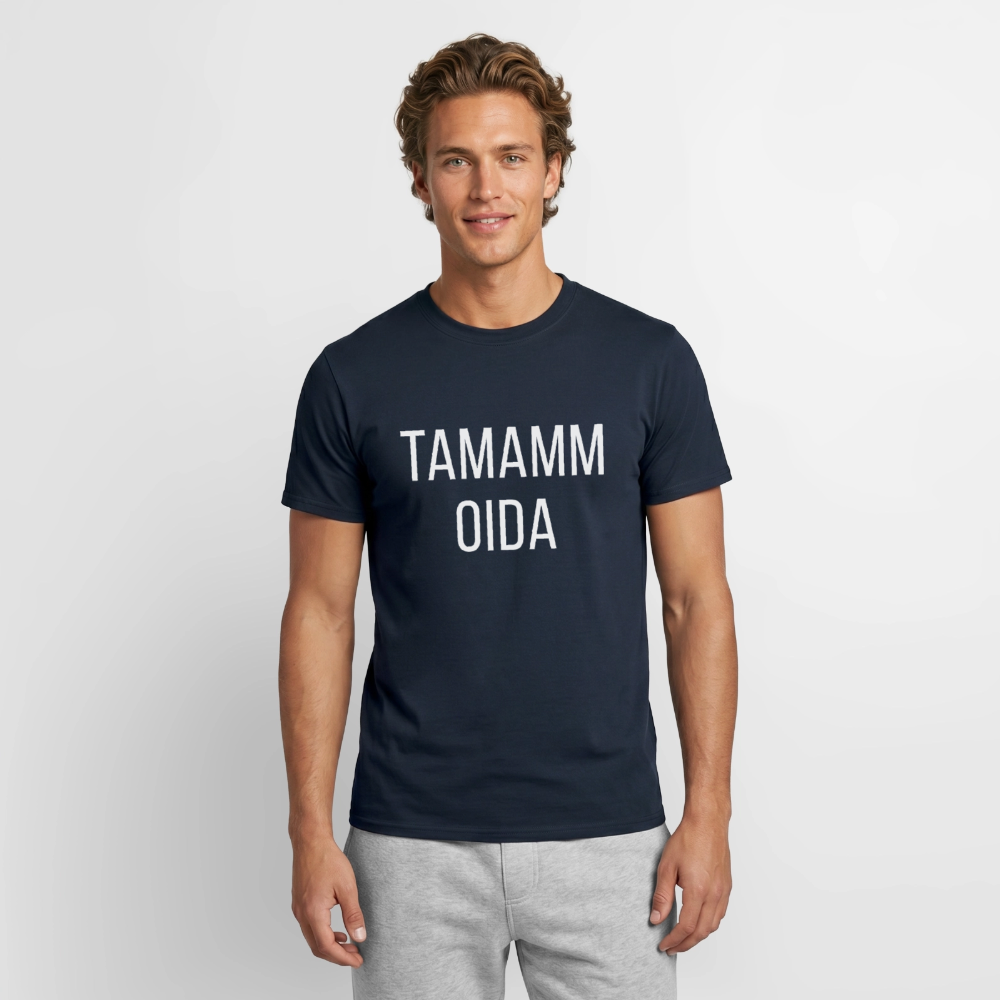 TAMAMM OIDA, Männer T-Shirt - Navy