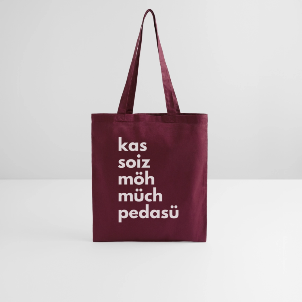 Einkaufsliste, Sackerl - Burgunderrot