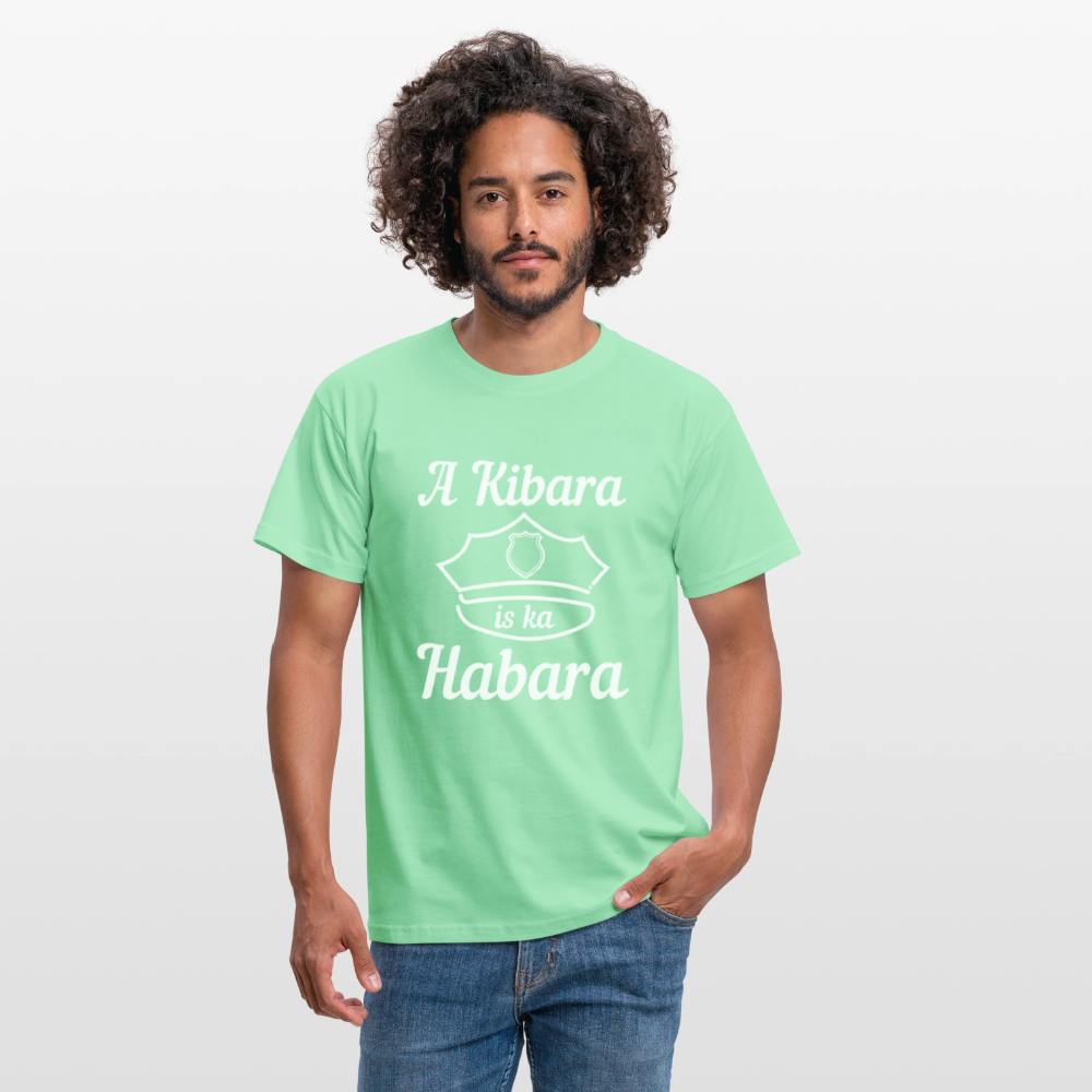 A Kibara is ka Habara (dt. ein Polizist ist kein Freund), Männer T-Shirt - Mintgrün