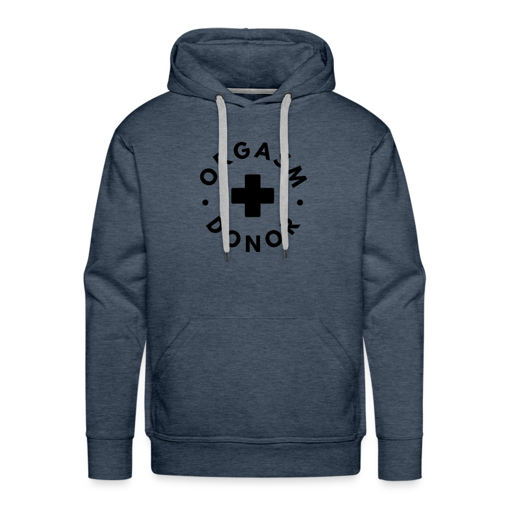 ORGASM DONOR - Men/ Männer Premium Hoodie - Jeansblau