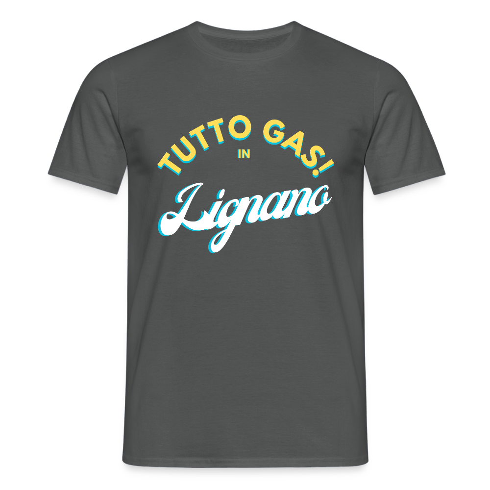 TUTTO GAS! in Lignano,  Männer T-Shirt - Anthrazit