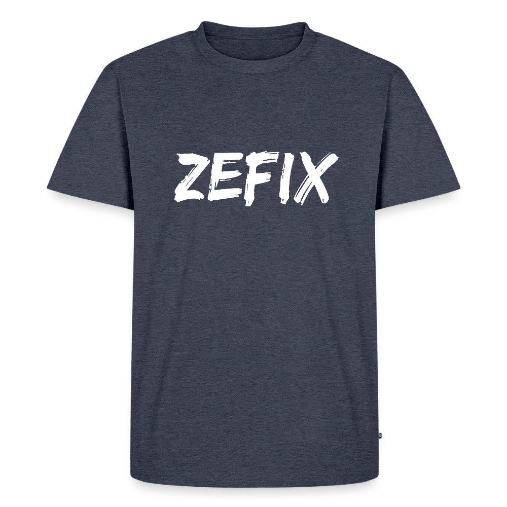 Zefix, Männer Premium T-Shirt - Jeansblau 