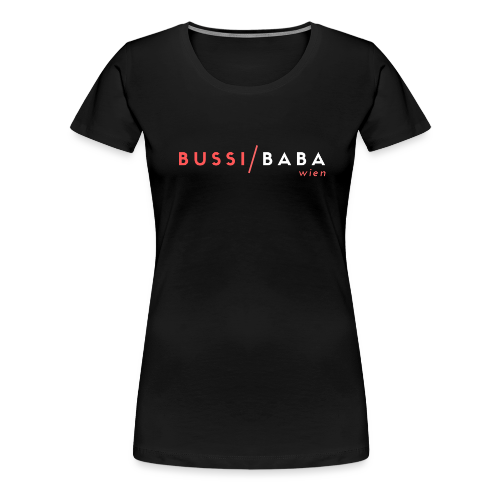 Bussi / Baba Wien korallenrot, Frauen Premium T-Shirt - Schwarz