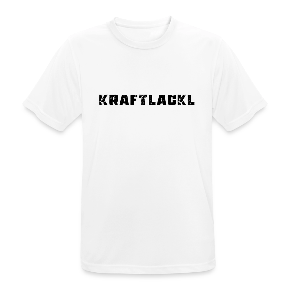 Kraftlackl, Männer Sport-Shirt (atmungsaktiv) - Weiß