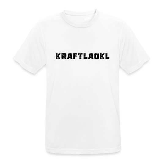 Kraftlackl, Männer Sport-Shirt (atmungsaktiv) - Weiß