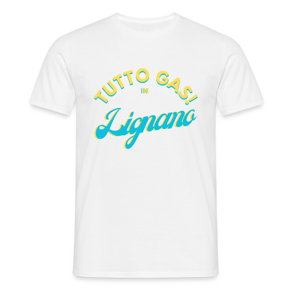 TUTTO GAS! in Lignano,  Männer T-Shirt - Weiß