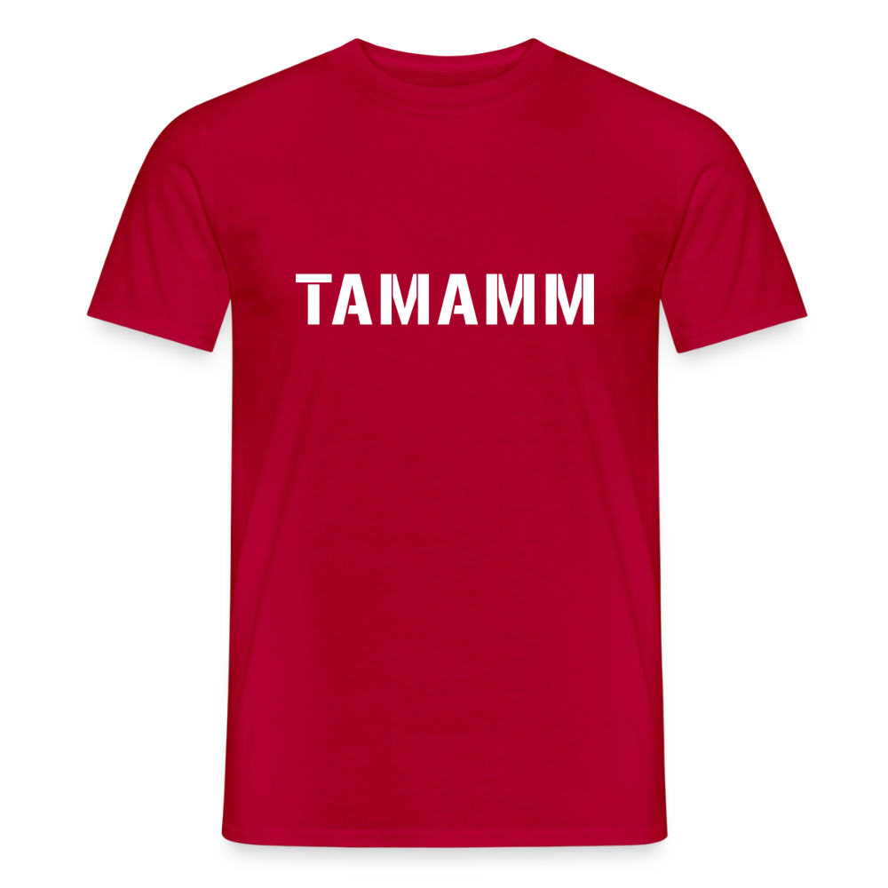 TAMAMM (Military Style), Männer T-Shirt - Rot