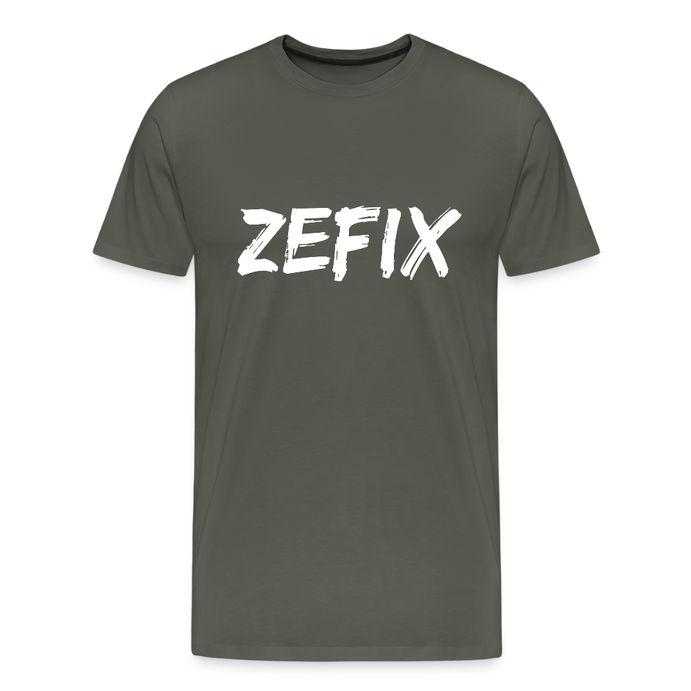 Zefix, Männer Premium T-Shirt - Asphalt