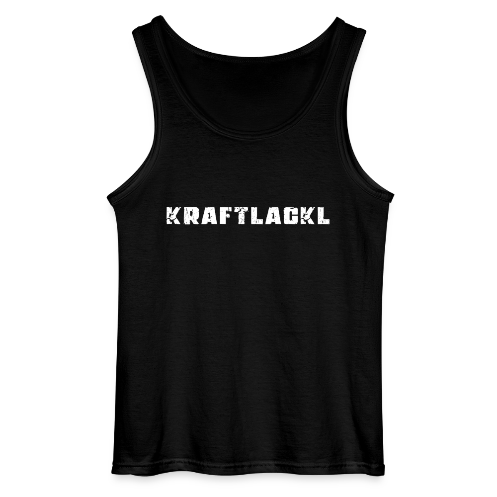 Kraftlackl, Männer Tank Top - Schwarz