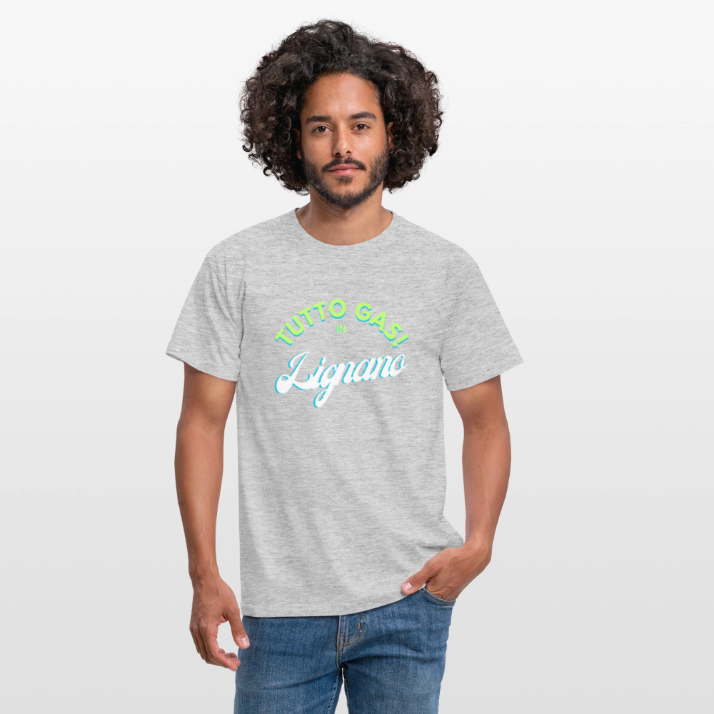 TUTTO GAS! in Lignano,  Männer T-Shirt - Grau meliert