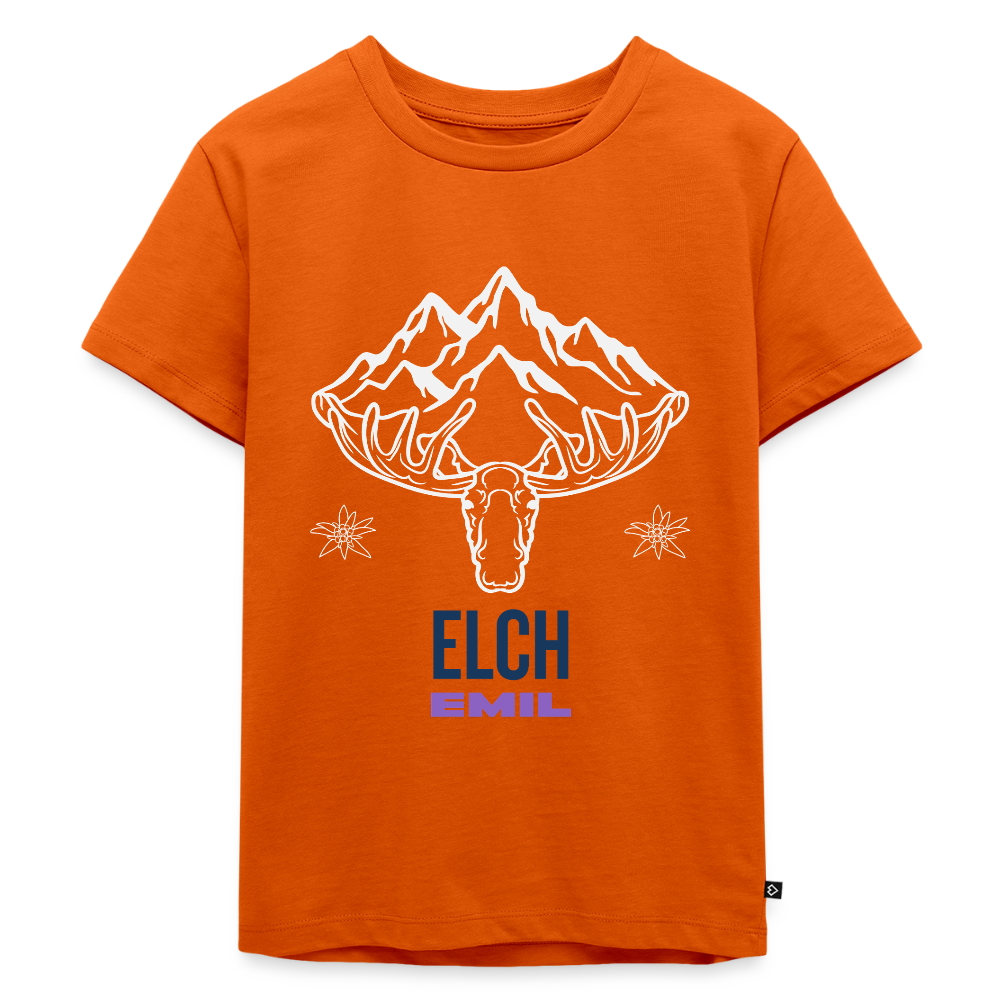 Elch Emil in Österreich, Kinder Premium T-Shirt - Orange 