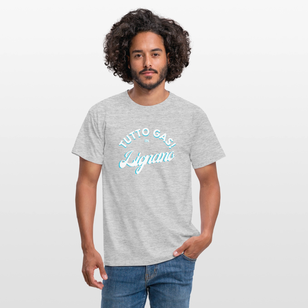 TUTTO GAS! in Lignano,  Männer T-Shirt - Grau meliert