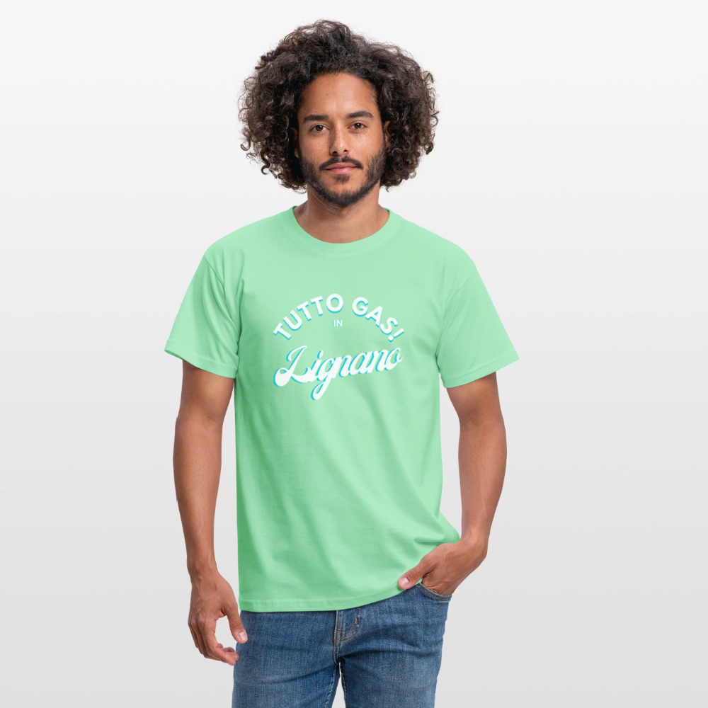 TUTTO GAS! in Lignano,  Männer T-Shirt - Mintgrün